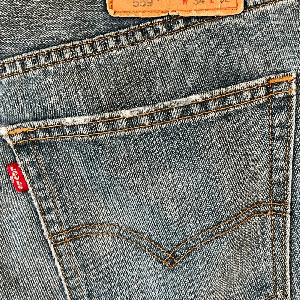 Levis 559 Relaxed Straight Jeans Mens 34x32 (Fit 34x30) Denim Medium Wash Pants